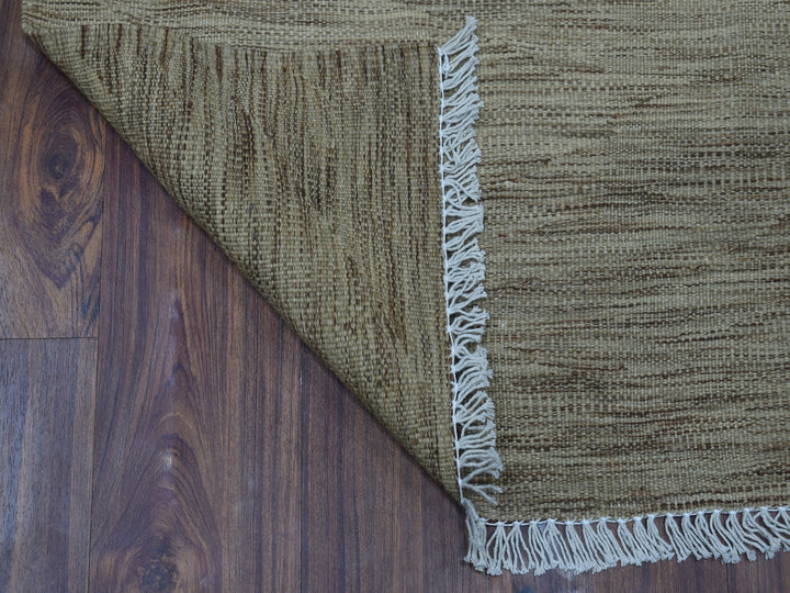 2'3" x 6'4" New Hand Woven Grey Wool Runner Oriental Rug - MOA10254251