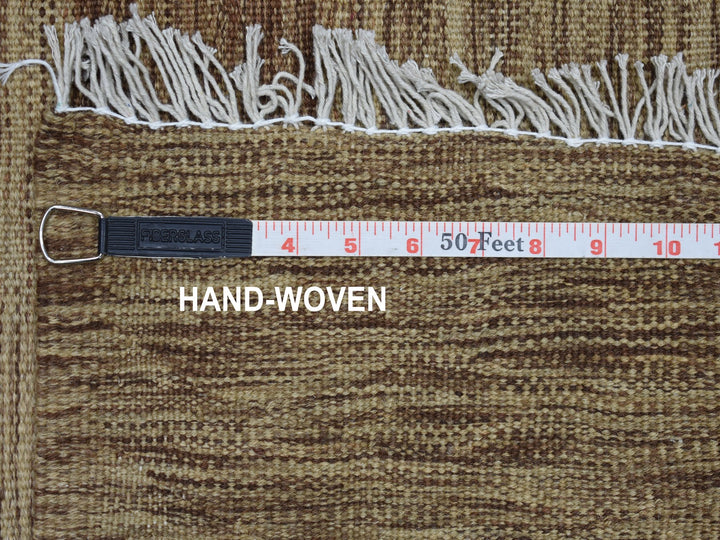 2'3" x 6'4" New Hand Woven Grey Wool Runner Oriental Rug - MOA10254251