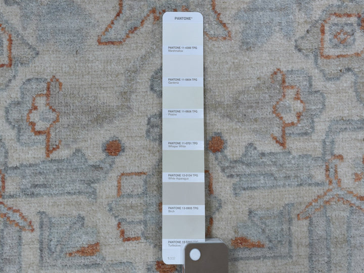 2'6" x 9'10" New Hand Knotted Ivory Wool Runner Oriental Rug - MOA10255147