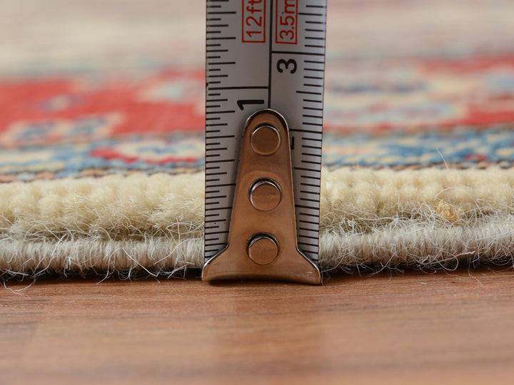 4'0" x 5'10" New Hand Knotted Red Wool Rectangle Oriental Rug - MOA10257067