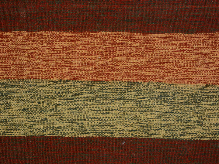 4'9" x 8'0" New Hand Woven Red Wool Rectangle Oriental Rug - MOA10257500