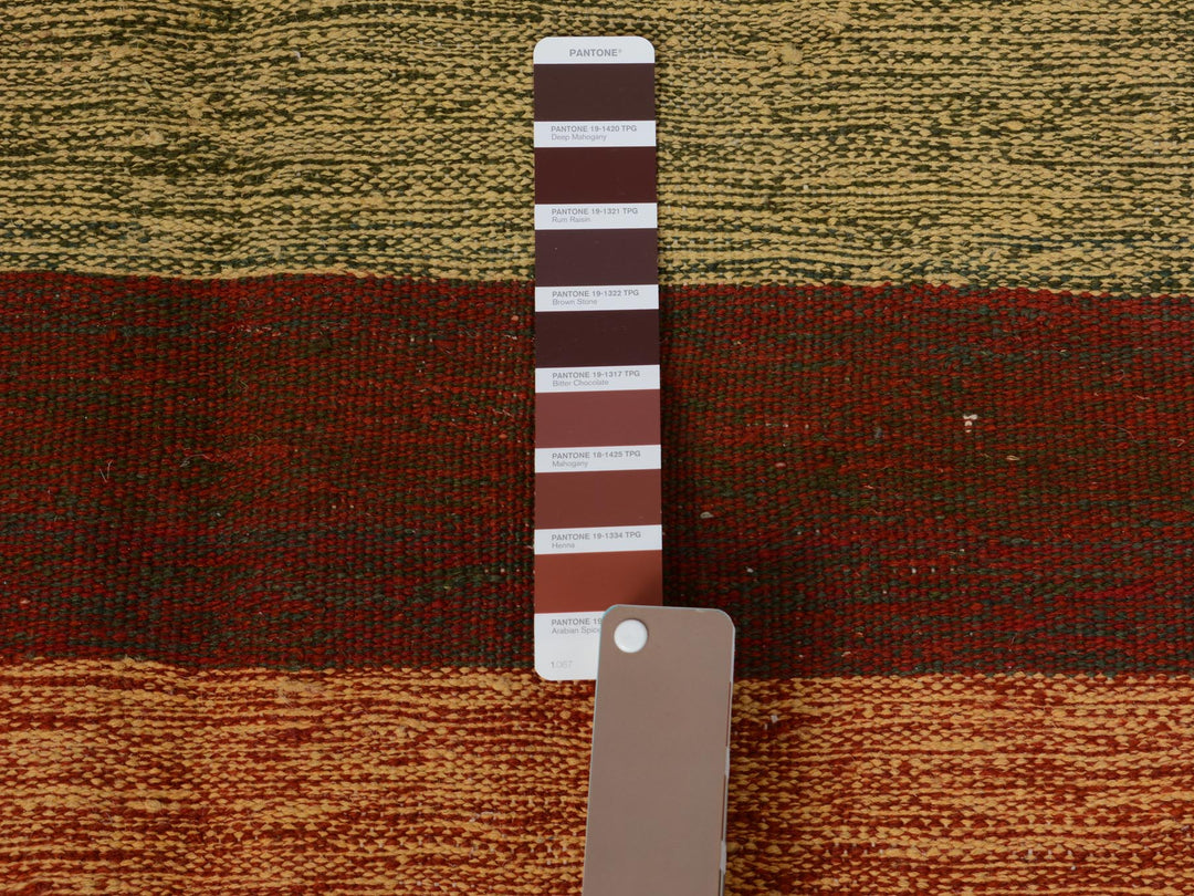 4'9" x 8'0" New Hand Woven Red Wool Rectangle Oriental Rug - MOA10257500