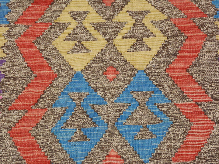 2'8" x 3'8" New Hand Woven Grey Wool Rectangle Oriental Rug - MOA10257544