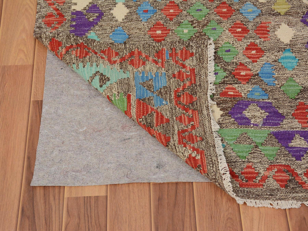 2'9" x 4'0" New Hand Woven Multicolored Wool Rectangle Oriental Rug - MOA10257551