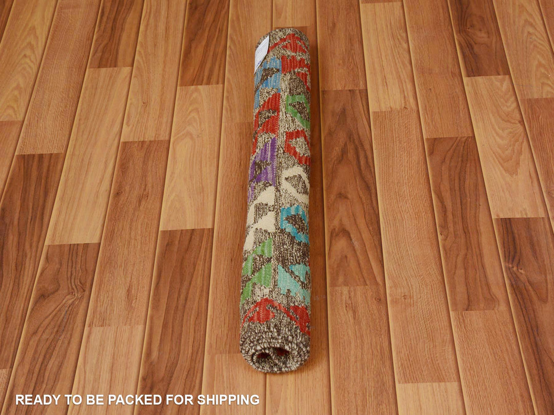 2'9" x 4'0" New Hand Woven Multicolored Wool Rectangle Oriental Rug - MOA10257551