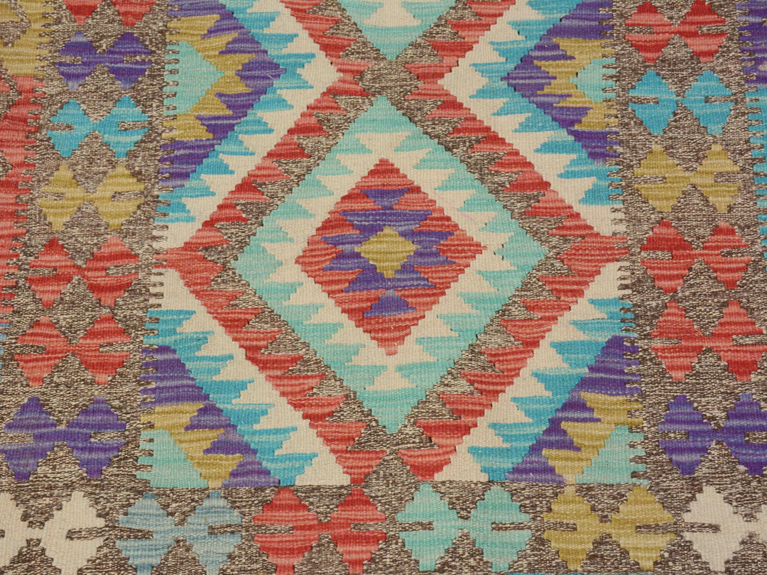 3'0" x 4'0" New Hand Woven Multicolored Wool Rectangle Oriental Rug - MOA10257572