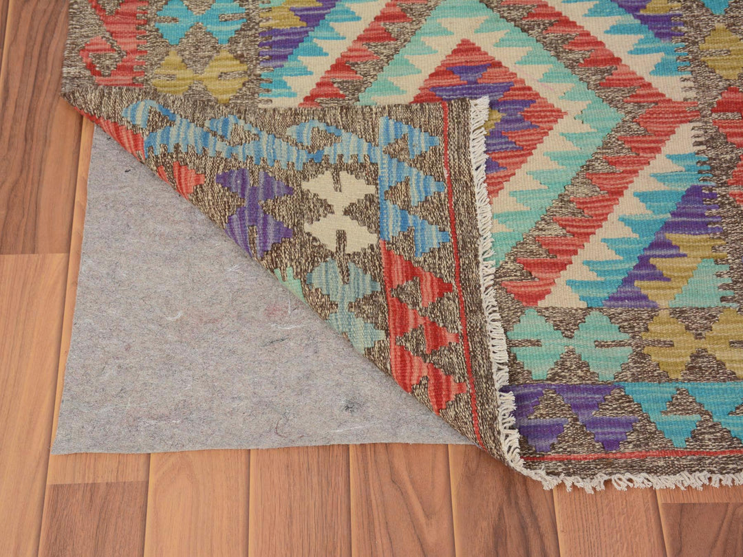 3'0" x 4'0" New Hand Woven Multicolored Wool Rectangle Oriental Rug - MOA10257572