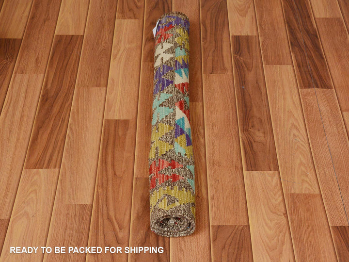 3'0" x 4'0" New Hand Woven Multicolored Wool Rectangle Oriental Rug - MOA10257572