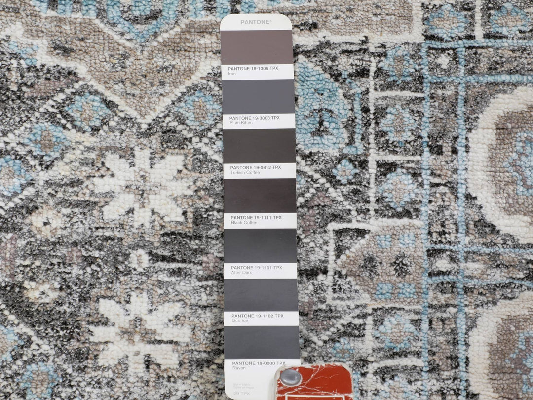 3'1" x 5'0" New Hand Knotted Brown Wool & Silk Rectangle Oriental Rug - MOA10258195