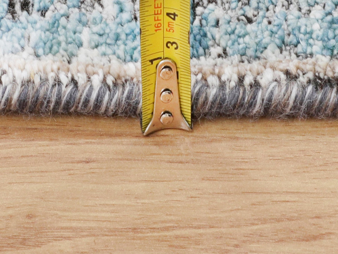 3'1" x 5'0" New Hand Knotted Brown Wool & Silk Rectangle Oriental Rug - MOA10258195