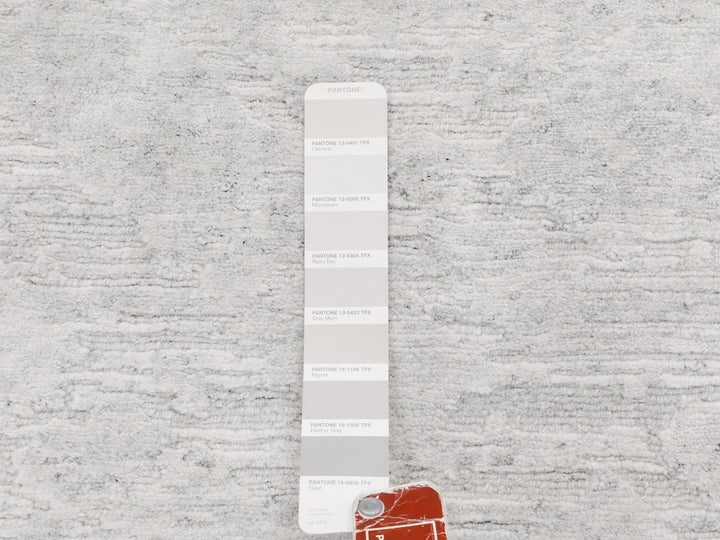 2'6" x 8'0" New Hand Knotted Ivory Wool Runner Oriental Rug - MOA10258233