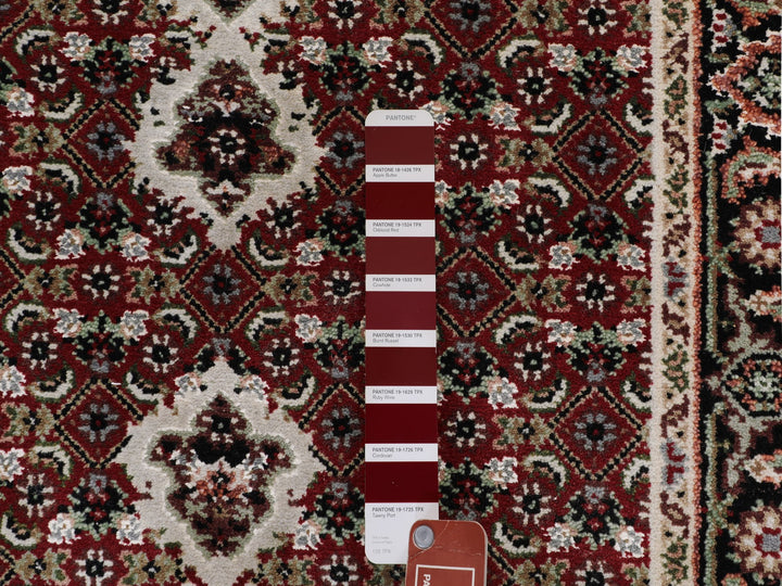 2'8" x 10'1" New Hand Knotted Red Wool Runner Oriental Rug - MOA10258319