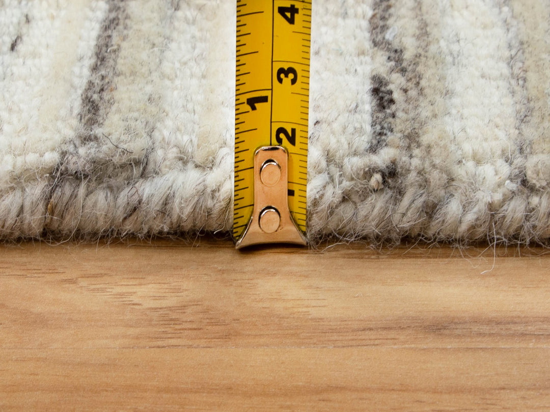 2'6" x 9'8" New Hand Loomed Beige Wool Runner Oriental Rug - MOA10258358