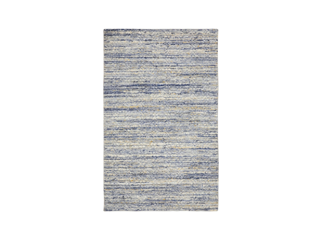 3'0" x 5'0" New Hand Loomed Grey Wool Rectangle Oriental Rug - MOA10258395