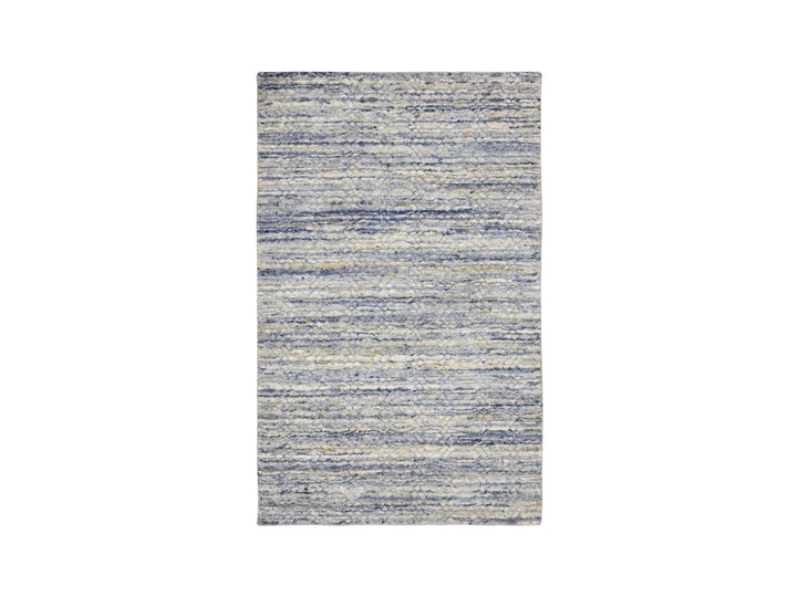 3'0" x 5'0" New Hand Loomed Grey Wool Rectangle Oriental Rug - MOA10258395