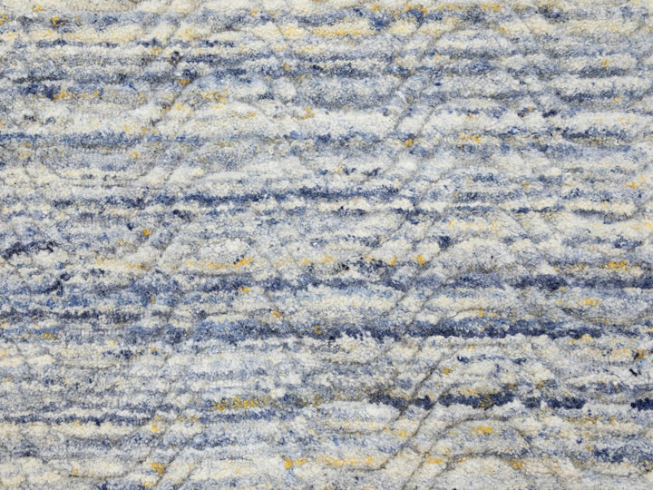 2'6" x 5'10" New Hand Loomed Grey Wool Runner Oriental Rug - MOA10258401