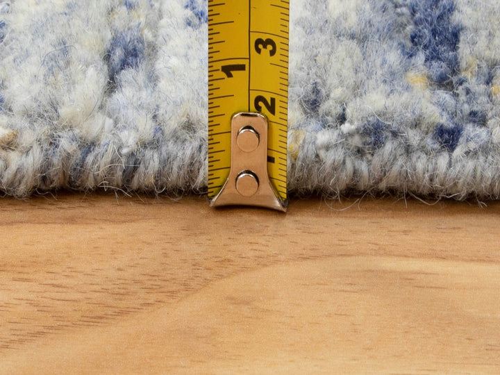 2'6" x 5'10" New Hand Loomed Grey Wool Runner Oriental Rug - MOA10258401