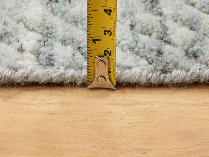 2'6" x 7'10" New Hand Loomed Green Wool Runner Oriental Rug - MOA10258421