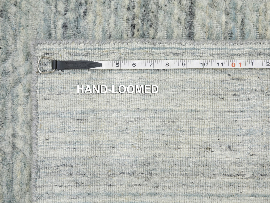 2'6" x 7'10" New Hand Loomed Green Wool Runner Oriental Rug - MOA10258421