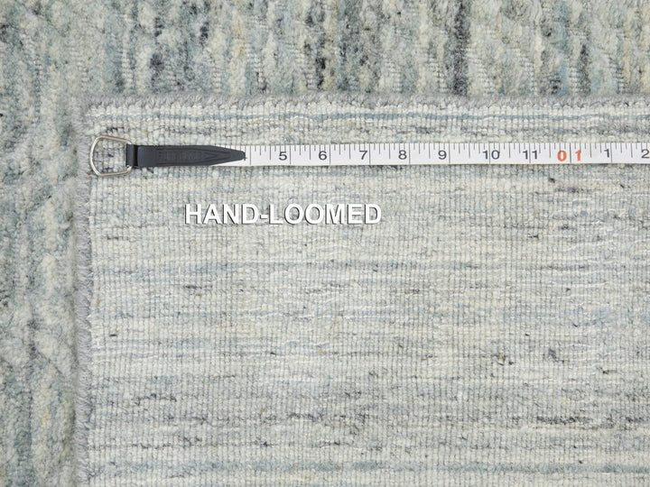 2'6" x 7'10" New Hand Loomed Green Wool Runner Oriental Rug - MOA10258421