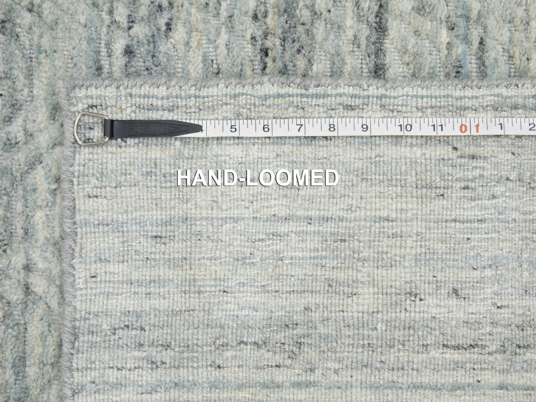 2'6" x 7'10" New Hand Loomed Green Wool Runner Oriental Rug - MOA10258422