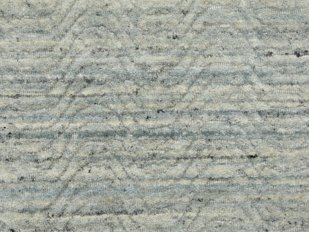 2'6" x 11'10" New Hand Loomed Green Wool Runner Oriental Rug - MOA10258572