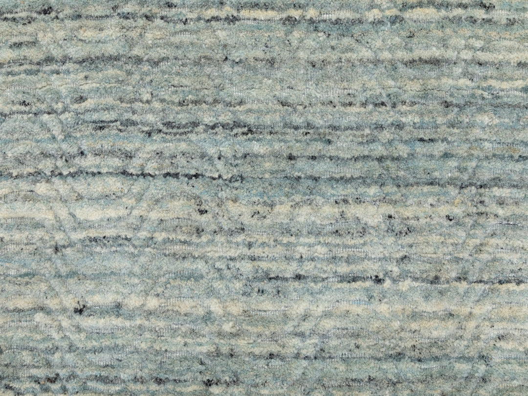 3'0" x 5'0" New Hand Loomed Green Wool Rectangle Oriental Rug - MOA10258618