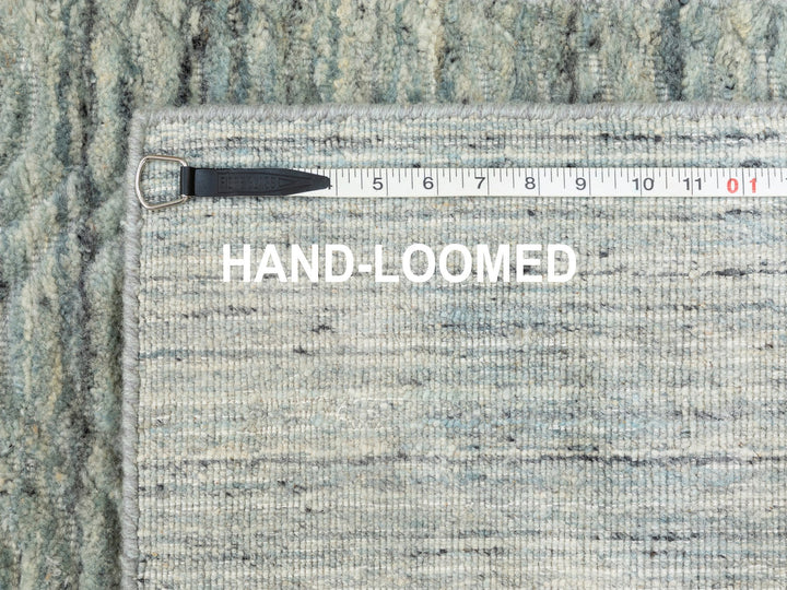 3'0" x 5'0" New Hand Loomed Green Wool Rectangle Oriental Rug - MOA10258618