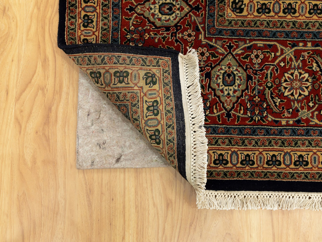 9'5" x 16'1" New Hand Knotted Black Wool Rectangle Oriental Rug - MOA10258648