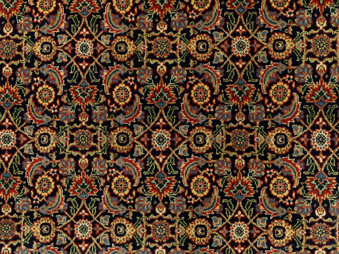 9'5" x 16'1" New Hand Knotted Black Wool Rectangle Oriental Rug - MOA10258648