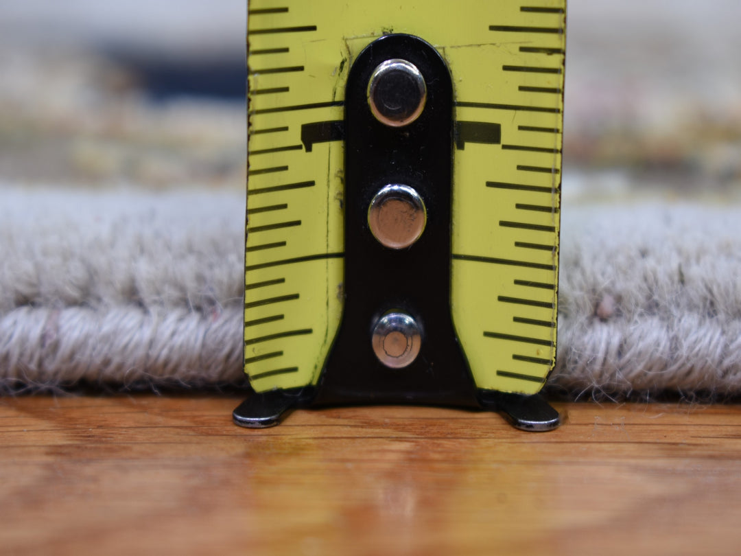 6'0" x 9'3" New Hand Knotted Ivory Wool & Silk Rectangle Oriental Rug - MOA10259016