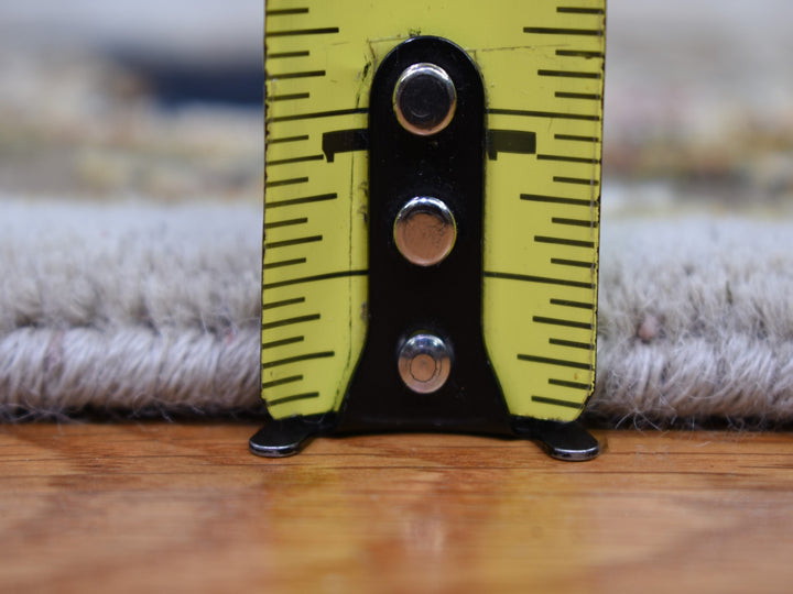 6'0" x 9'3" New Hand Knotted Ivory Wool & Silk Rectangle Oriental Rug - MOA10259016