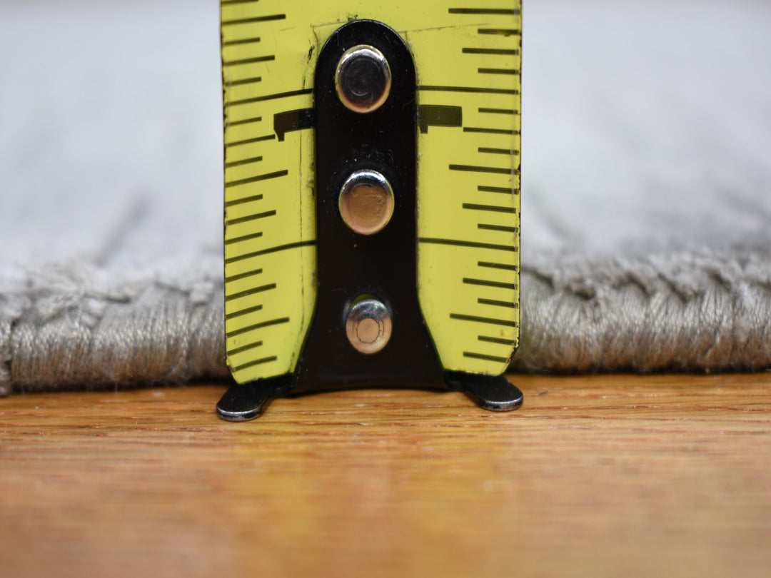 2'0" x 3'0" New Hand Loomed Grey Wool & Silk Rectangle Oriental Rug - MOA10259135