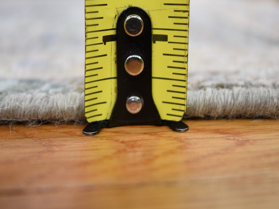 3'0" x 5'2" New Hand Knotted Green Wool & Silk Rectangle Oriental Rug - MOA10259163