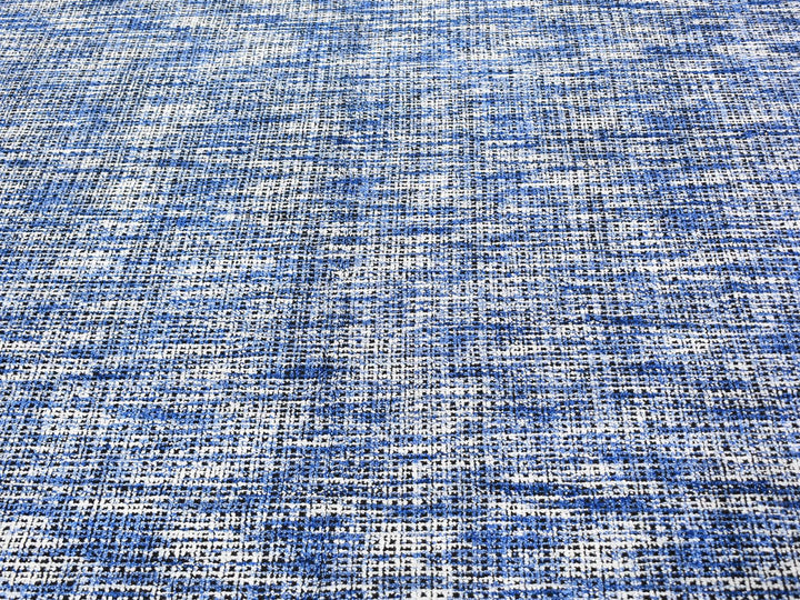 8'2" x 10'0" New Hand Loomed Blue Wool Rectangle Oriental Rug - MOA10259534