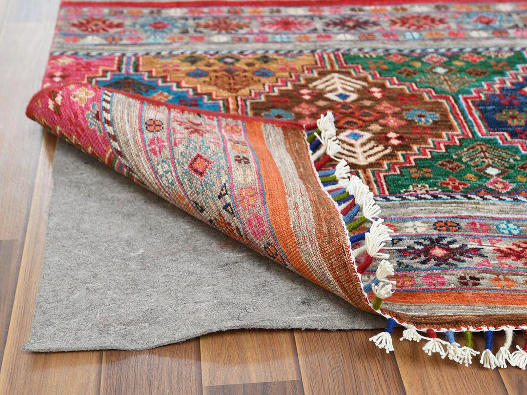 2'9" x 9'8" New Hand Knotted Multicolored Wool Runner Oriental Rug - MOA10260842