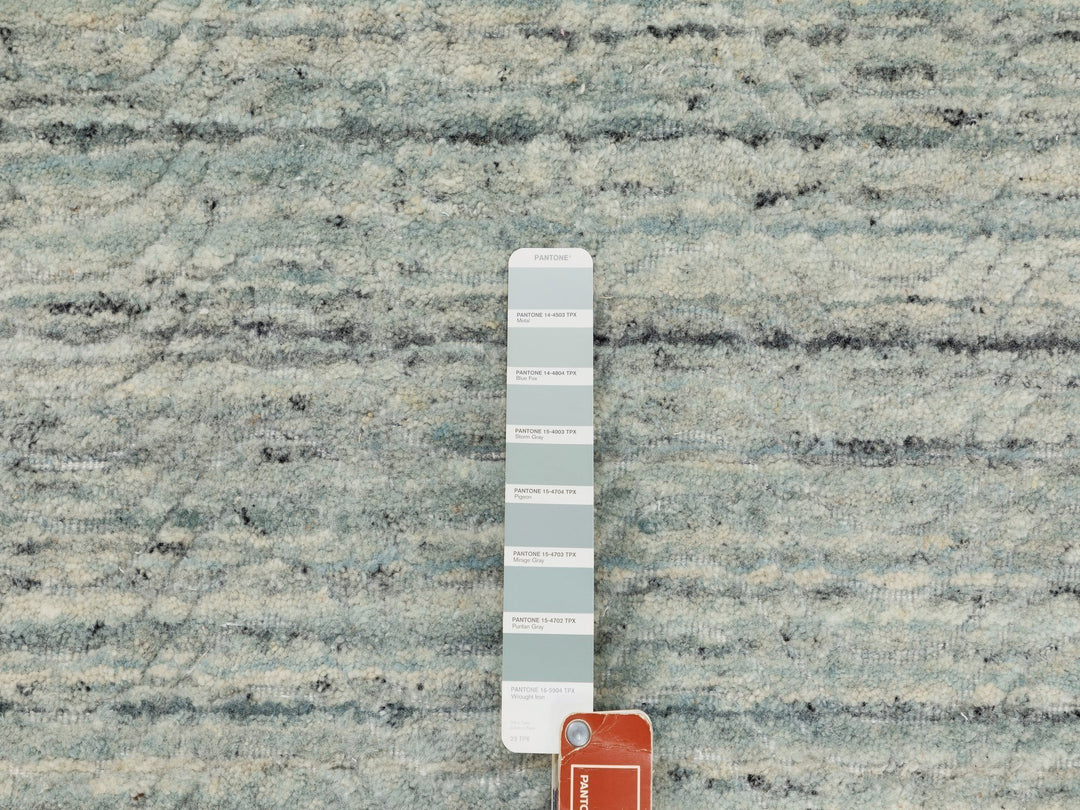 2'10" x 5'0" New Hand Loomed Green Wool Rectangle Oriental Rug - MOA10262050