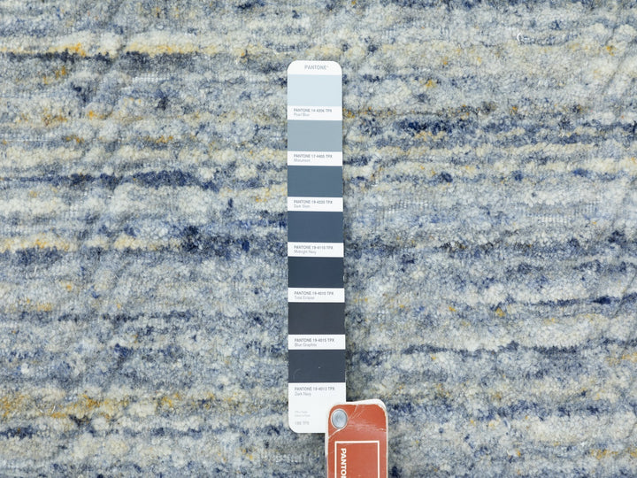 9'0" x 11'10" New Hand Loomed Ivory Wool Rectangle Oriental Rug - MOA10262063