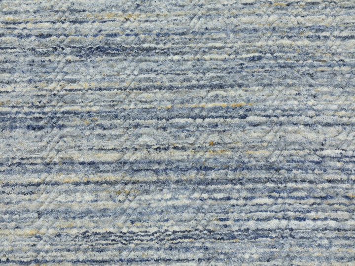 9'0" x 11'10" New Hand Loomed Ivory Wool Rectangle Oriental Rug - MOA10262063