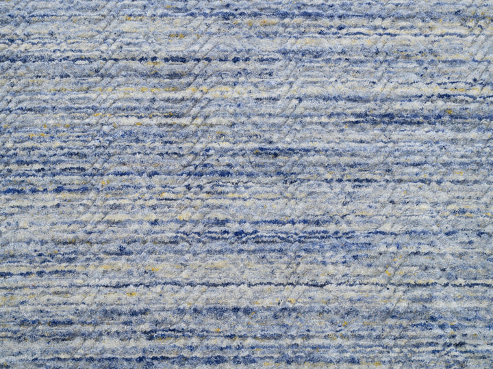 11'9" x 12'0" New Hand Loomed Grey Wool Round Oriental Rug - MOA10262099