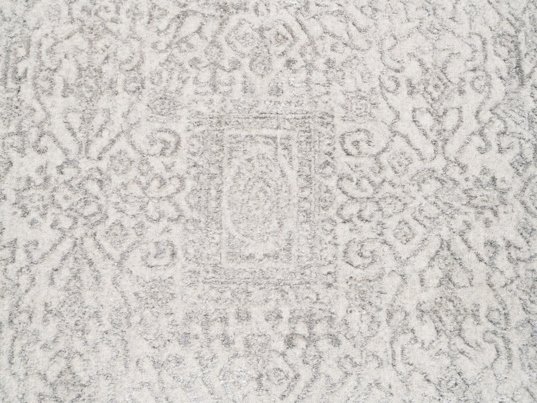 11'10" x 14'9" New Hand Loomed Beige Wool & Art Silk Rectangle Oriental Rug - MOA10262836