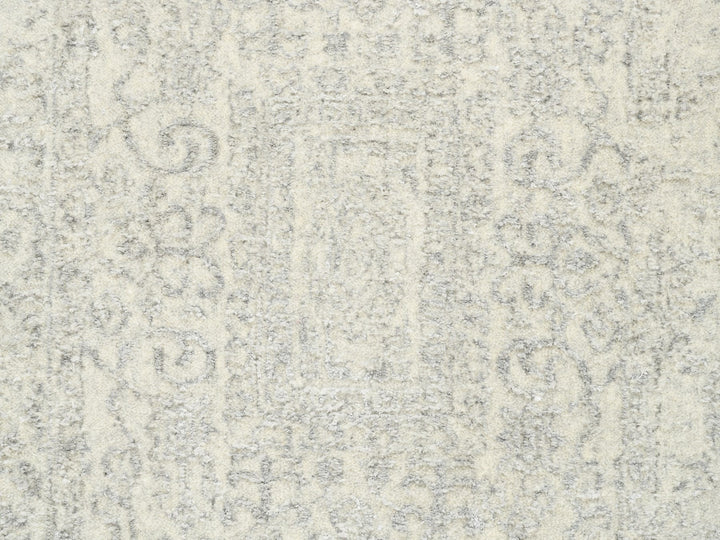 2'6" x 8'0" New Hand Loomed Beige Wool & Silk Runner Oriental Rug - MOA10262846