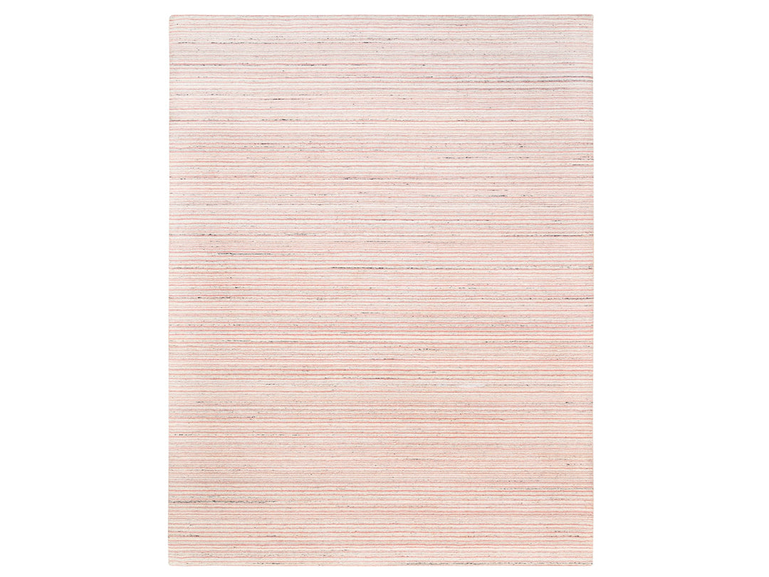 9'0" x 12'0" New Hand Loomed Pink Wool Rectangle Oriental Rug - MOA10263039