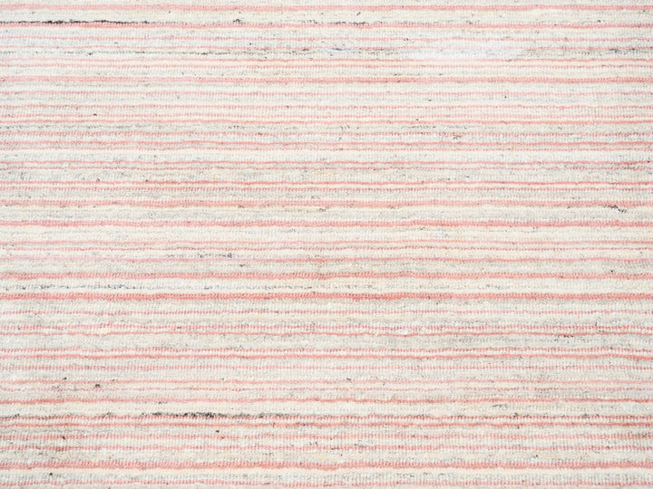 9'0" x 12'0" New Hand Loomed Pink Wool Rectangle Oriental Rug - MOA10263039