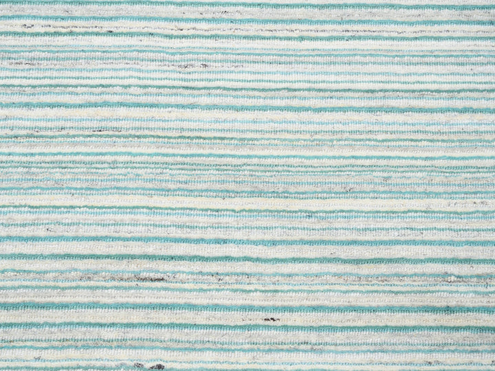 9'1" x 12'0" New Hand Loomed Green Wool Rectangle Oriental Rug - MOA10263043