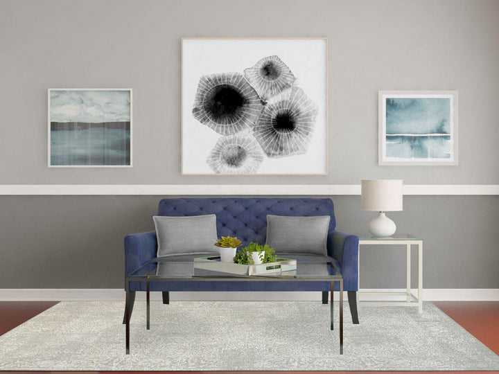 6'0" x 9'2" New Hand Loomed Beige Wool & Art Silk Rectangle Oriental Rug - MOA10263264