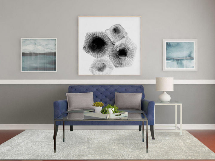 6'0" x 9'2" New Hand Loomed Beige Wool & Art Silk Rectangle Oriental Rug - MOA10263269