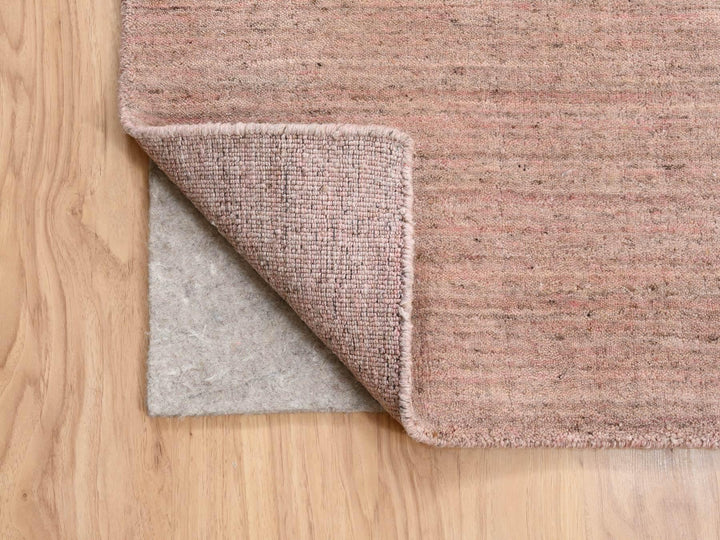 9'3" x 12'0" New Hand Loomed Pink Wool Rectangle Oriental Rug - MOA10263484