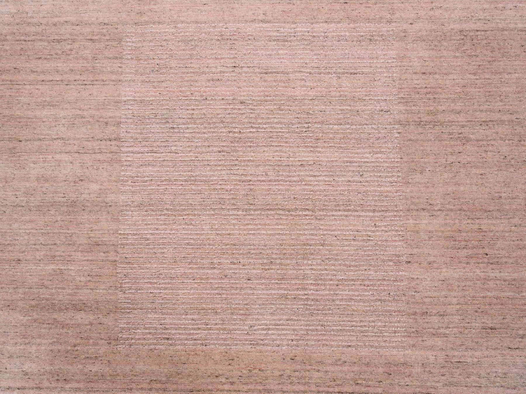 9'3" x 12'0" New Hand Loomed Pink Wool Rectangle Oriental Rug - MOA10263484