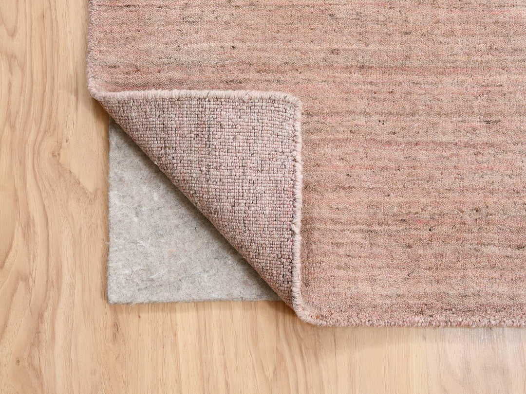 8'2" x 10'0" New Hand Loomed Pink Wool Rectangle Oriental Rug - MOA10263489